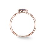 Bague or rosé 750/18 ct avec lapis-lazuli et diamants 0.05 ct H/si - RI-25424-RG