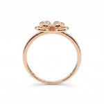 Ring 750/18 K Roségold Schmetterling mit Diamanten 0.05 ct - RI-73795-RG