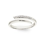 Ring 750/18 K Weissgold mit Diamanten 0.05 ct H/si - RI-44715-WG