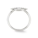 Ring 750/18 K Weissgold Evil Eye mit Diamanten 0.08 ct H/si - RI-49757-WG