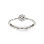Ring 750/18 K White Gold with Diamonds 0.09 ct H/si - RI-15125-WG