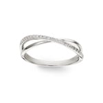 Ring 750/18 K Weissgold mit Diamanten 0.14 ct H/si - RI-73229-WG