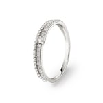Ring 750/18 K Weissgold mit Diamanten 0.17 ct H/si