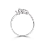Bague or gris 750/18 ct avec diamants 0.19 ct - RI-73642-WG