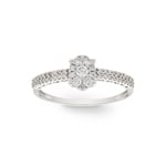 Ring 750/18 K White Gold with Diamonds 0.29 ct H/si - RI-55431-WG