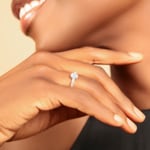 Ring 750/18 K White Gold with Diamonds 0.29 ct H/si - RI-55431-WG