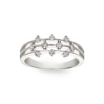 Ring 750/18 K White Gold with Diamonds 0.31 ct H/si - RI-26984-WG
