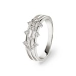 Ring 750/18 K Weissgold mit Diamanten 0.31 ct H/si