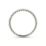 Ring 750/18 K Weissgold mit Kugel- und Kordeloptik - RI-73554-WG