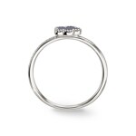 Bague or gris 750/18 ct avec lapis-lazuli et diamants 0.05 ct H/si - RI-25424-WG