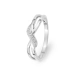 Ring 750/18 K Weissgold mit Zirkonia