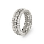 Ring 750/18 K Weissgold mit Zirkonia Ø 52 - RR0388-02