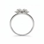 Ring 750/18 K Weissgold Schmetterling mit Diamanten 0.05 ct - RI-73795-WG