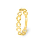 Ring 375/9 K Yellow Gold Infinity