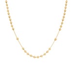 Rosenkranzkette 750/18 K Gelbgold mit Medaille und Kreuz - KE-0031143-GG