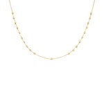 Rosary Necklace 750/18 K Yellow Gold with Medal and Cross - KE-0318042-GG