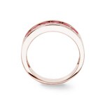 Ruby Ring 750/18 K Rose Gold with Diamonds 0.14 ct H/si - RI-38068-RUB-RG