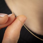 Collier forçat rond or jaune 750/18 ct 0.9mm - CAN1001