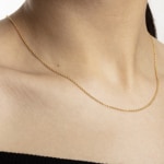 Collier forçat rond or jaune 750/18 ct 1.5mm - 1142.04094