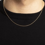 Collier forçat rond or jaune 750/18 ct 1.5mm - 1142.04094