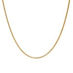 Collier forçat rond or jaune 750/18 ct 1.9mm