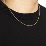 Collier forçat rond or jaune 750/18 ct 2.0mm - 1142.00822