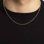 Collier forçat rond or jaune 750/18 ct 2.0mm - 1142.00822