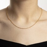 Collier forçat rond or jaune 750/18 ct 2.0mm - 1142.00822