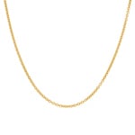 Round Cable Chain 750/18 K Yellow Gold 2.0mm