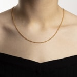 Collier forçat rond or jaune 750/18 ct 2.5mm - 1142.00823