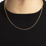 Collier forçat rond or jaune 750/18 ct 2.5mm - 1142.00823