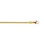 Collier forçat rond or jaune 750/18 ct 2.7mm