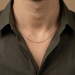 Collier forçat rond 375/9 K or rouge 1.3mm - 1442.04093