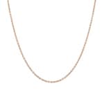 Collier forçat rond or rouge 750/18 ct 1.3mm