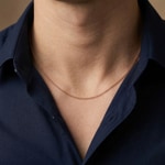 Collier forçat rond 750/18 K or rouge 1.5mm - 1442.04094