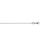 Rundankerkette 750/18 K Weissgold 0.9mm