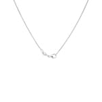 Round Cable Chain 750/18 K White Gold 0.9mm - CAN2001