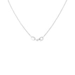 Collier forçat rond or gris 750/18 ct 1.1mm - CAN2002