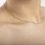 Rundankerkette 750/18 K Weissgold 1.5mm - 1242.04094