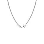 Round Curb Chain 750/18 K White Gold 1.6mm - CPA2012