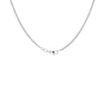 Round Curb Chain 750/18 K White Gold 2.1mm - CPA2013