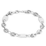 Schiffsankerarmband 3+1 925 Silber 10mm - AR-925-165-10