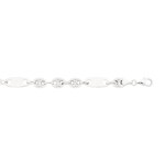 Marine Bracelet 3+1 925 Silver 8.5mm - AR-925-165-8