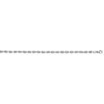 Collier maille marine massif or gris 750/18 ct 4.5mm
