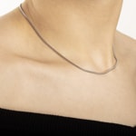 Collier serpent or gris 750/18 ct 1.6mm - 1235.03076