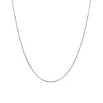 Schlangenkette 8-fach diamantiert 750/18 K Weissgold 1.0mm