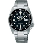 Seiko 5 Sports Automatik Day-Date Schwarz
