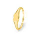 Signet Ring 375/9 K Yellow Gold Heart - 197528.00