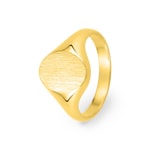 Signet Ring Solid 375/9 K Yellow Gold 