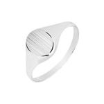 Chevalière Argent 925 brossé, 8 x 7mm
